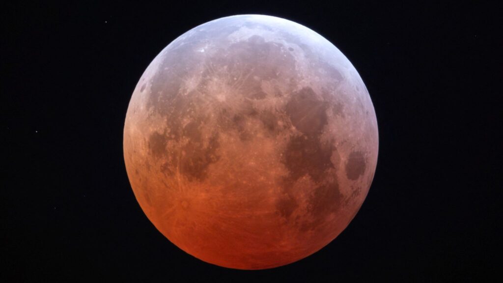 Lunar Eclipse 2025: Stunning Blood Moon to Dazzle India on September 7 Night 1 Lunar Eclipse 2025 live view of the Blood Moon glowing red in Indian skies