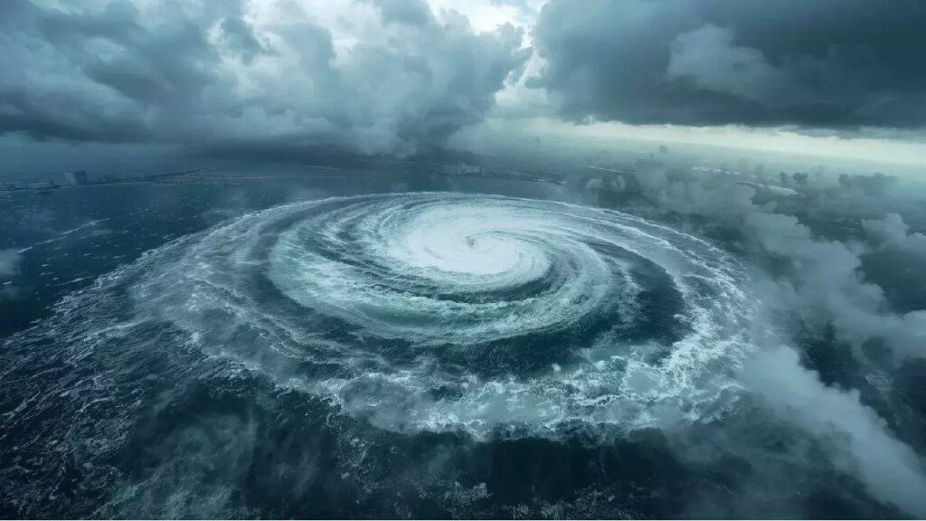 Cyclone Montha Alert: Powerful Storm Set to Hit Andhra with 110 km/h Winds 5 Cyclone Montha satellite view near Andhra Pradesh coast.