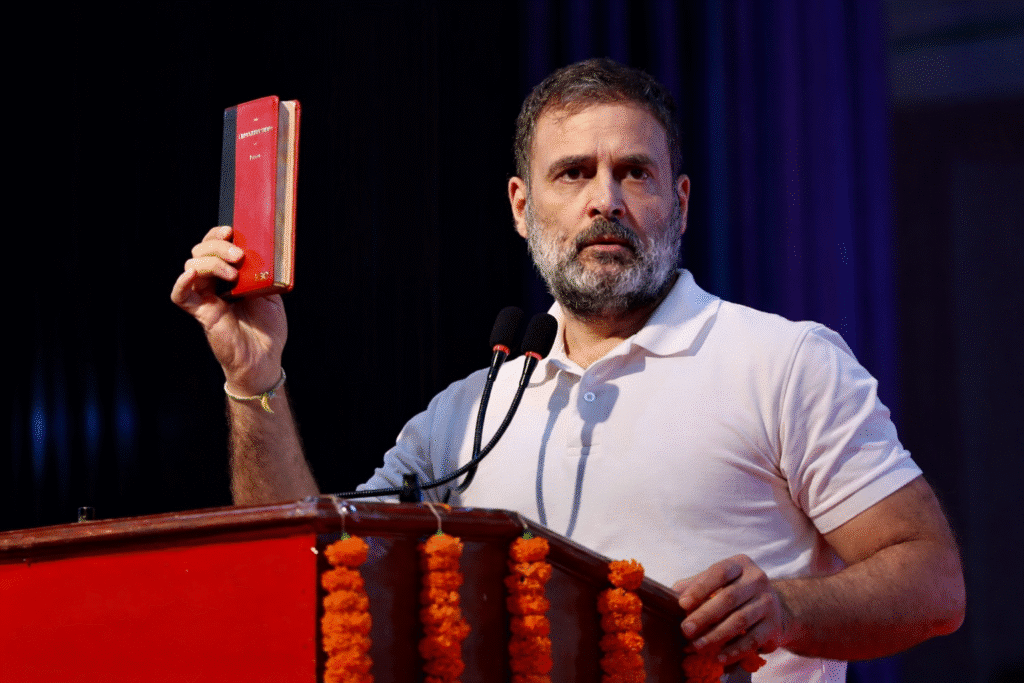 National Herald Case: Delhi Court Rejects ED Chargesheet Against Gandhis, Exposes Procedural Flaws but Keeps Case Alive 1 Rahul Gandhi during National Herald Case developments