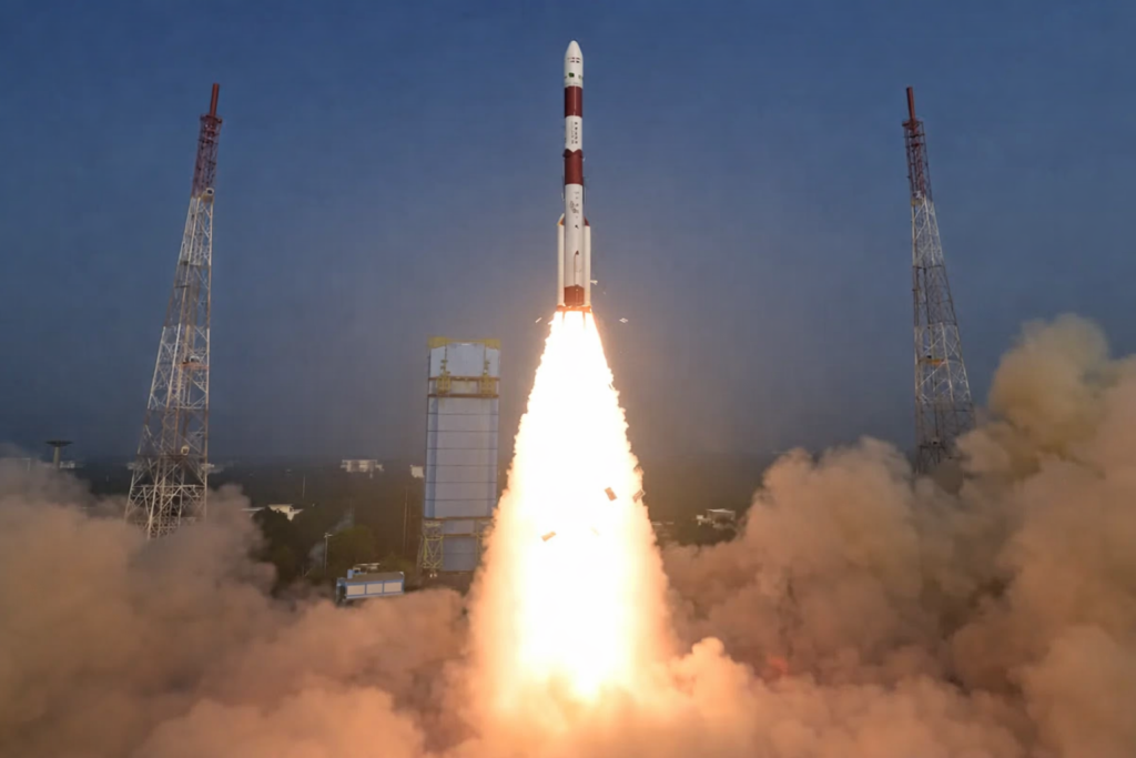 ISRO’s PSLV-C62 Mission Breaks Down Mid-Flight After Third-Stage Failure Wiping Out 16 Satellites 1 PSLV rocket lifting off from Sriharikota