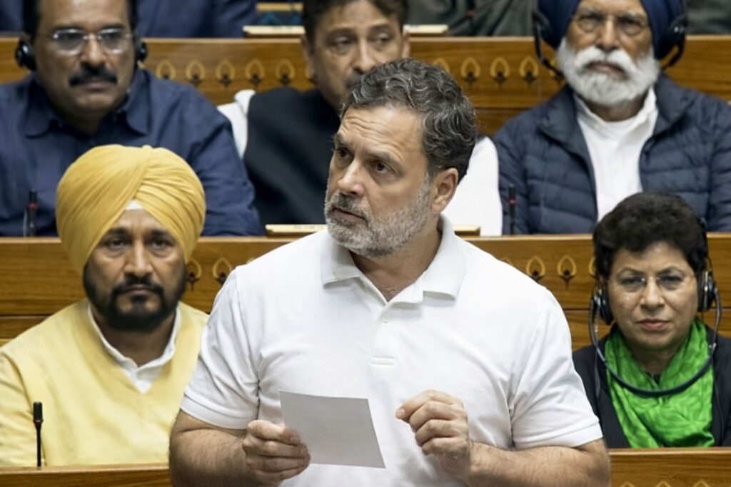 India–US Trade Deal Sparks Fierce Row as Rahul Gandhi Alleges “Shameful Surrender” 1 Rahul Gandhi speaks on India–US trade deal in Lok Sabha