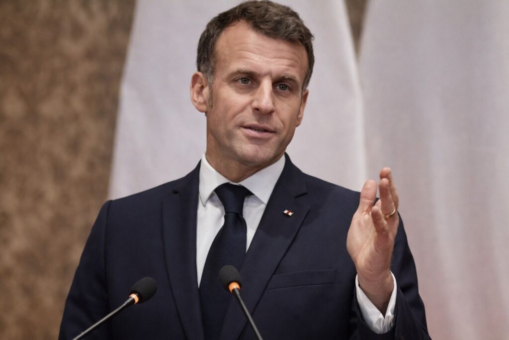 India AI Impact Summit 2026: Macron Declares India Leads Global AI Innovation 1 Marcon addresses India AI Impact Summit 2026 in New Delhi