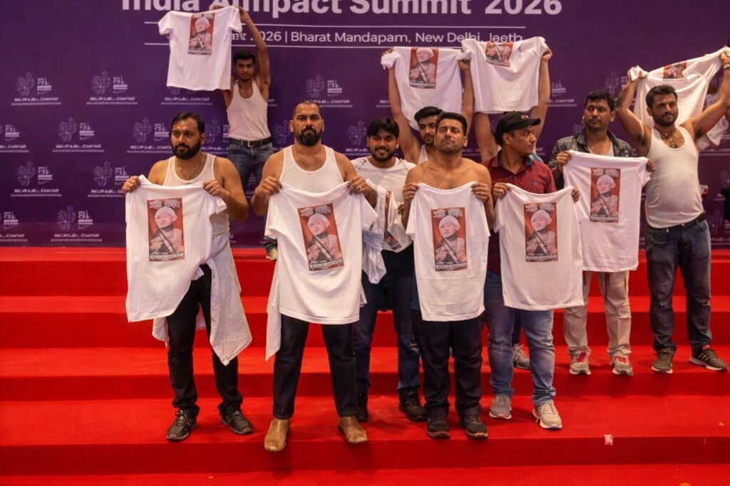 Youth Congress Protest at AI Summit Sparks Arrests, Political Storm 1 Summit disrupted by Youth Congress protest at Bharat Mandapam
