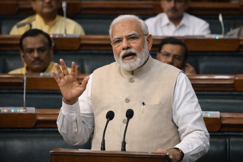 Modi Warns of ‘Unprecedented Challenge’ as Iran War Disrupts Oil and Global Trade 1 Modi speaking in Lok Sabha on Iran war and oil crisis