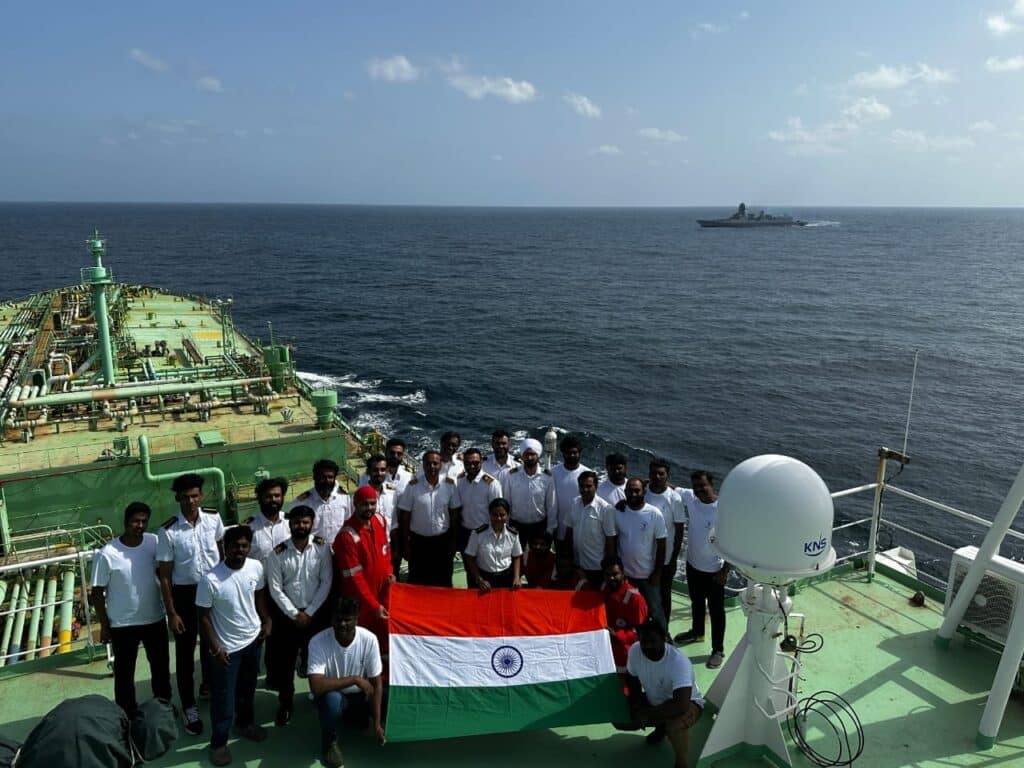 Through the Hormuz Flashpoint: Indian LPG Tankers Secure Critical Energy Lifeline 1 Indian LPG tankers crossing Hormuz