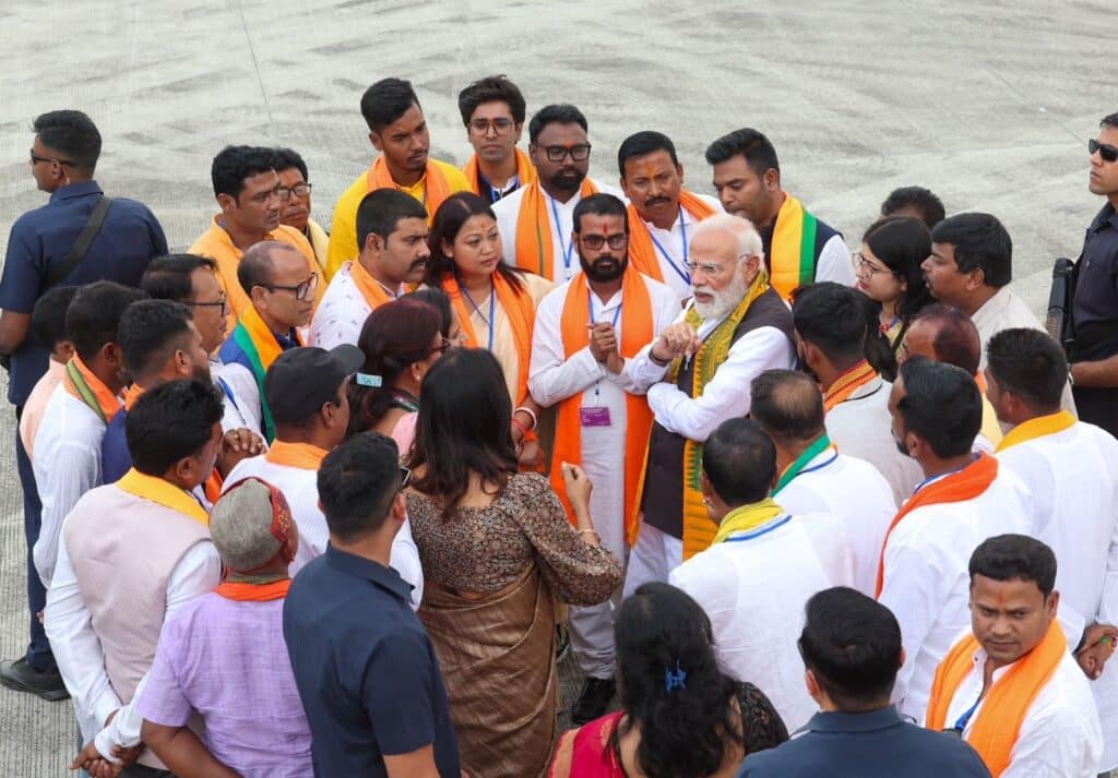 Modi’s Big Tamil Nadu Push: PM Rallies BJP Cadres Before High-Stakes April 23 Polls 5 Modi addressing BJP workers in Tamil Nadu ahead of Assembly elections