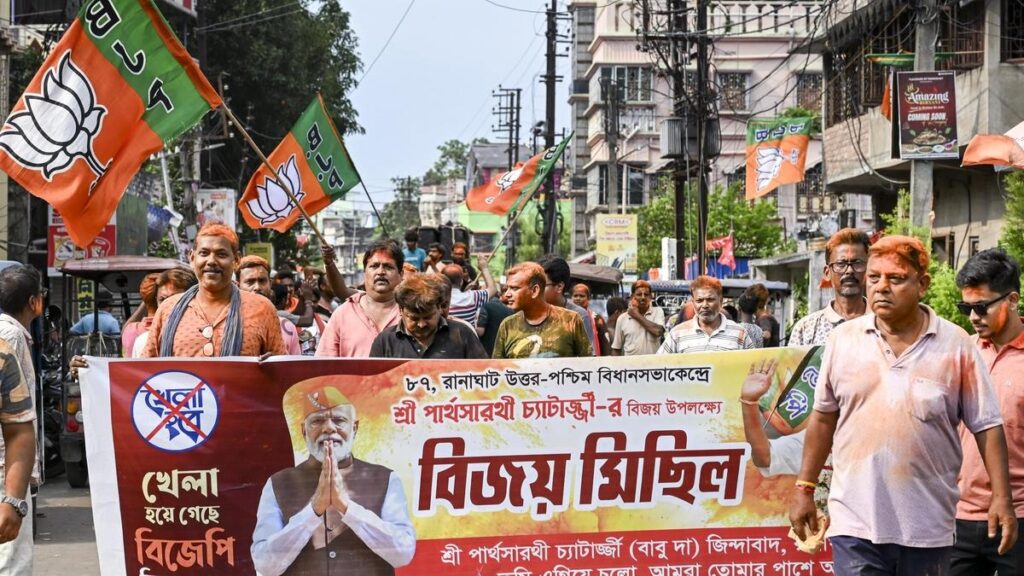 West Bengal Votes for Change: BJP Seals Incredible Victory in 2026 Poll Result 1 West Bengal BJP victory celebration after 2026 Assembly election results