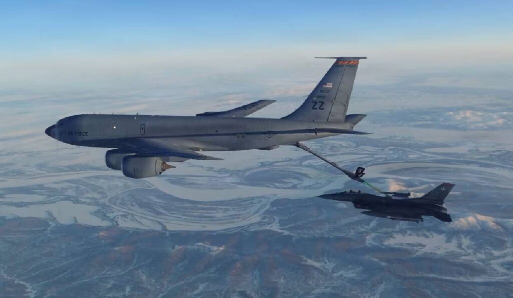 US Flying Gas Station Vanishes Over Qatar: Inside the KC-135 Emergency Mystery 1 US Qatar KC-135 flying gas station aircraft emergency near Gulf