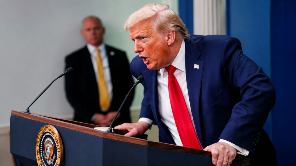 Trump Says He’d Rather Be Called a “Tyrant Dictator” Than “Dumb” at New York Rally 1 Donald Trump speaking at New York rally after dictator remark