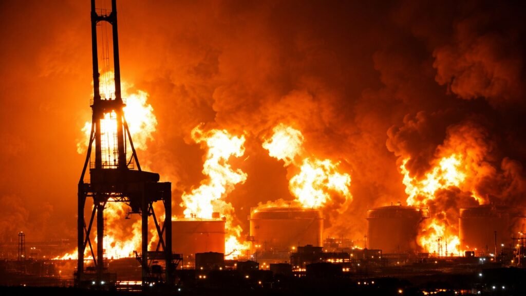 Tragic Qatar LNG Blast Kills 13, Including 12 Indians, Raising Serious Safety Fears 1 Fire at Qatar Ras Laffan gas plant after deadly explosion