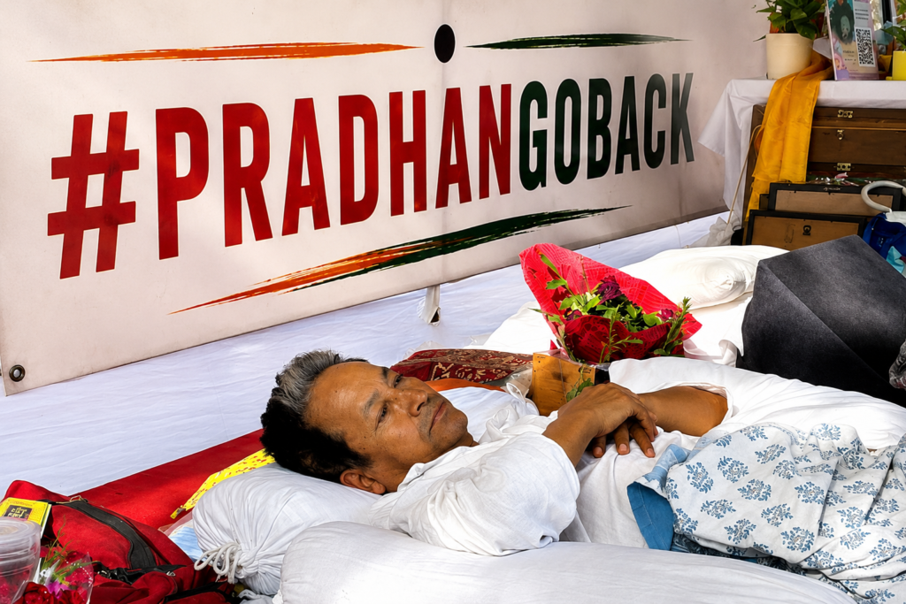 Sonam Wangchuk's Health Declines on Day 16 of Hunger Strike Over Exam Reforms 2 Wangchuk during Day 16 of his hunger strike.
