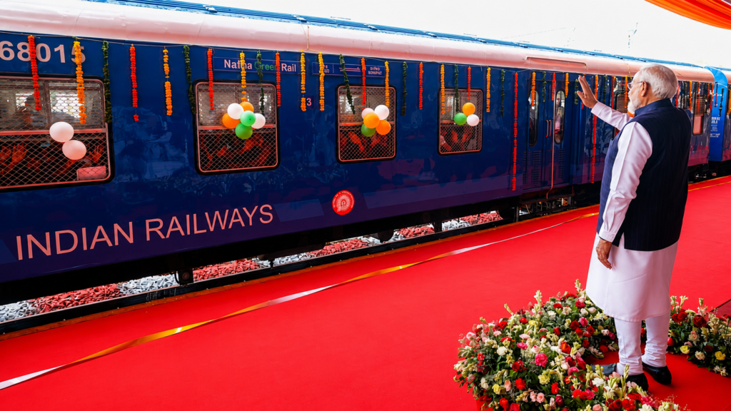 PM Narendra Modi Flags Off India’s First Hydrogen-Powered Passenger Train Between Jind and Sonipat, Marking a New Era in Green Rail Transport 1 India launches first hydrogen-powered passenger train