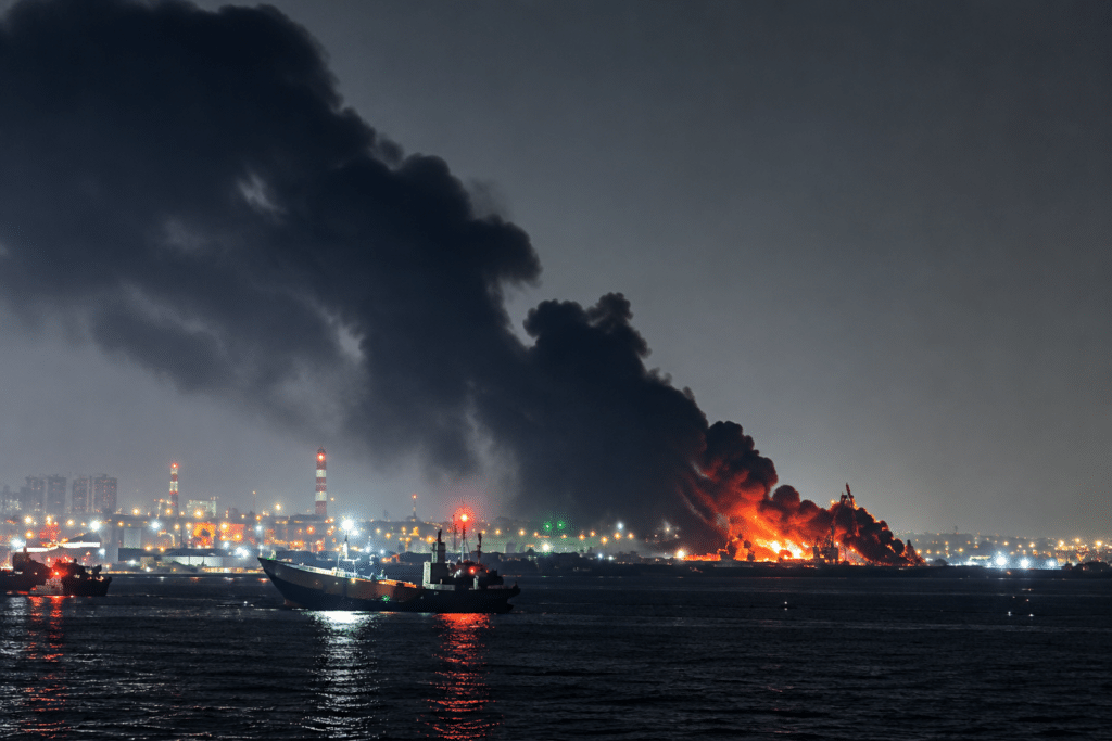 US Launches Massive Retaliatory Airstrikes on Iran and Revokes Oil License After Tanker Assaults 2 Iran after US airstrikes following Strait of Hormuz tanker attacks.