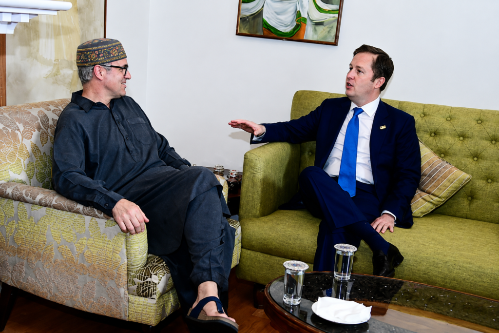 US Envoy Sergio Gor Calls Jammu And Kashmir An Important Part Of India During Landmark Srinagar Visit 1 Gor meets Omar Abdullah in Srinagar