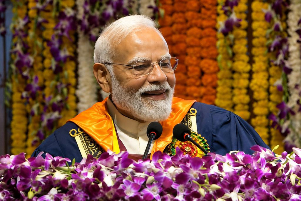 PM Modi's Powerful Message to Graduates at IIT Delhi's 57th Convocation 1 PM Modi addressing IIT Delhi convocation